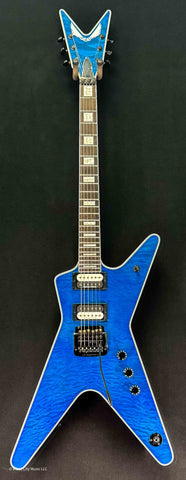 Dean Guitars - Select - ML #1 - 24 - Kahler - Quilt Top - Trans Blue