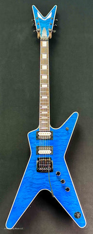 Dean Guitars - Select - ML #2- 24 - Kahler - Quilt Top - Trans Blue