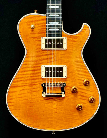 Knaggs Guitars - Influence - Kenai - T2 Top, Body, and Head Stock - Amber Nitro Gloss - Humbucker Size P90's - OHSC