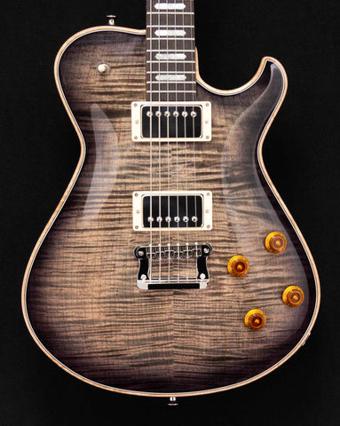 Knaggs Guitars - Influence Kenai - Charcoal Burst - T2 Maple top - Rosewood Fret Board with Block inlays - Nickel Hardware - Bare Knuckle Mules - OHSC