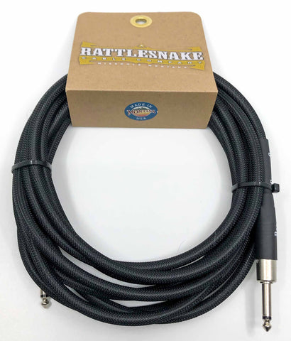 Rattlesnake Cable Company - 15' Standard - Black - Straight Plugs