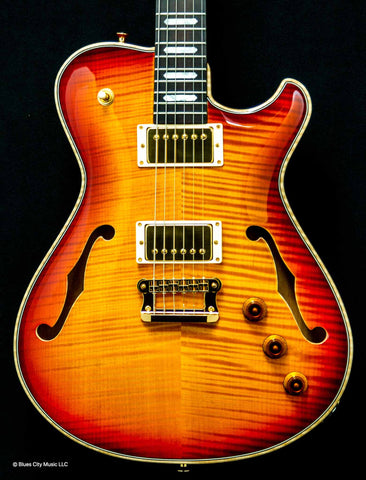 Knaggs Guitars - Influence Chena - T1 - Duanne Allman Burst - Brazillian Fretboard - Hollowbody