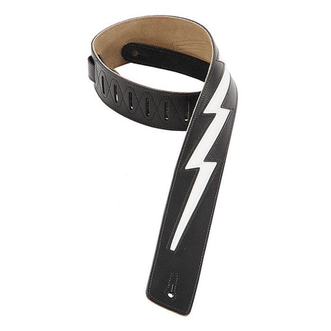 DM2-BLK Genuine Leather Guitar Strap