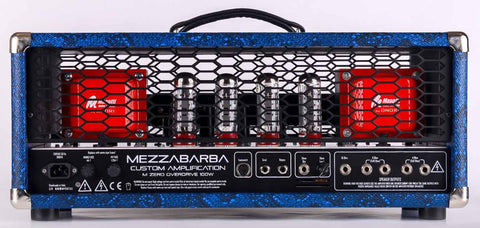 Mezzabarba - (Eric Steckel) - M ZERO Overdrive head - Black and Blue Snake Skin Tolex