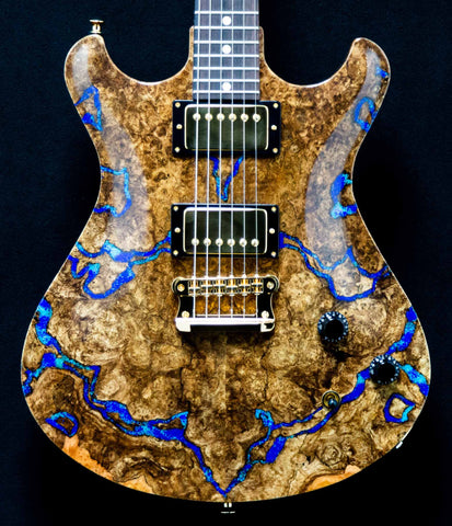 Knaggs Guitars - Influence Keya -Natural Spalt Maple top - Blue Lapis inlays