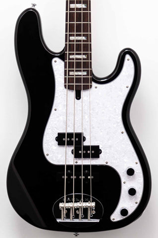 Lakland Guitars Skyline - 44-64 Custom - Vintage PJ Style - Rosewood Fretboard - Black - Pearl Pick Guard - w/Gig Bag
