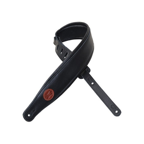 MSS2-BLK Garment Leather Guitar Strap
