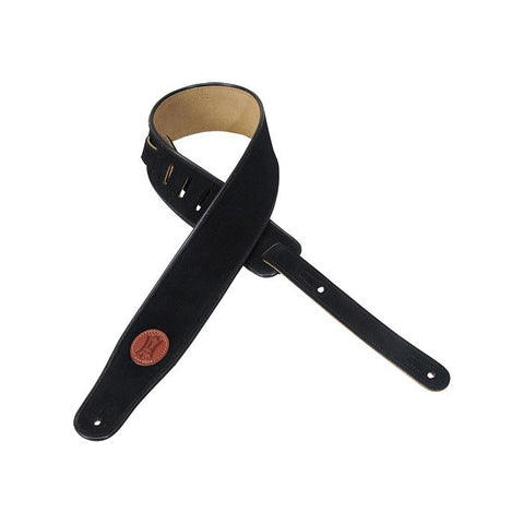 MSS3-BLK Hand-brushed Suede Guitar Strap