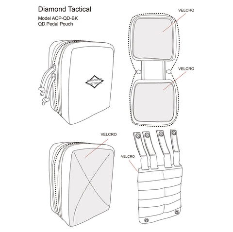 Diamond Tactical QD Pedal Pouch