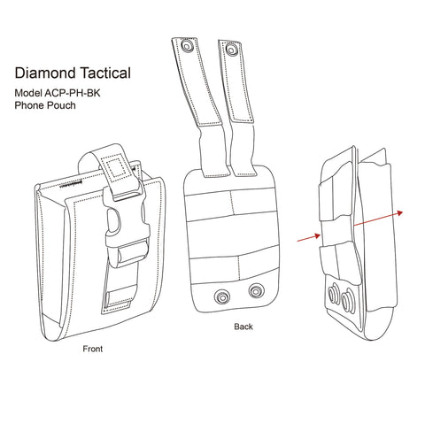 Diamond Tactical Phone Pouch