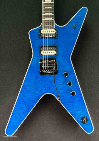 Dean Guitars - Select - ML #1 - 24 - Kahler - Quilt Top - Trans Blue