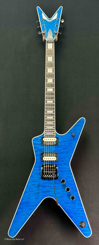 Dean Guitars - Select - ML #3- 24 - Kahler - Quilt Top - Trans Blue