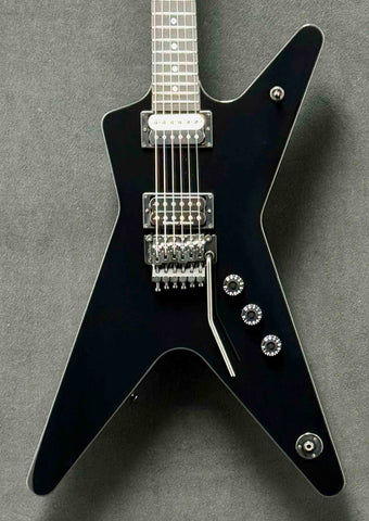 Dean Guitars - USA - ML - Classic Black - Floyd Rose - Creme/Black Zebra DMT Nostalgia Rhythm Pickup - Double Black Seymour Duncan TB4 Treble Pickup - Black Hardware - w/OHSC