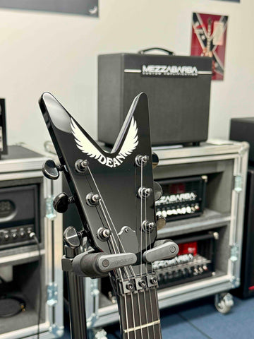 Dean Guitars - USA - ML - Classic Black - Floyd Rose - Creme/Black Zebra DMT Nostalgia Rhythm Pickup - Double Black Seymour Duncan TB4 Treble Pickup - Black Hardware - w/OHSC