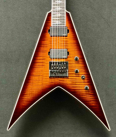 Dean Guitars - USA - Vengeance - Flame Maple - Tiger Eye - Gloss Finish - Fishman Fluence AB1/CB1 Pickups - Black Hardware - OHSC