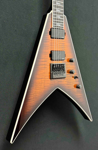 Dean Guitars - USA - Vengeance - Flame Maple - Tiger Eye - Gloss Finish - Fishman Fluence AB1/CB1 Pickups - Black Hardware - OHSC