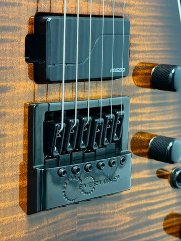Dean Guitars - USA - Vengeance - Flame Maple - Tiger Eye - Gloss Finish - Fishman Fluence AB1/CB1 Pickups - Black Hardware - OHSC