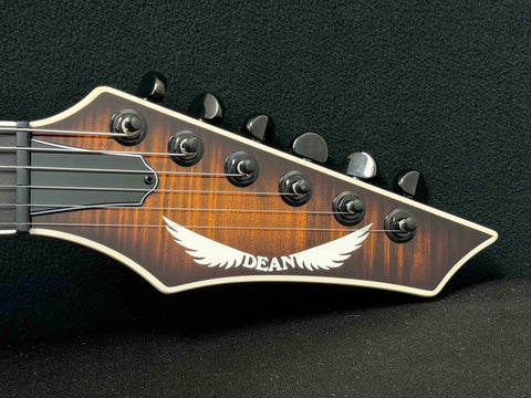 Dean Guitars - USA - Vengeance - Flame Maple - Tiger Eye - Gloss Finish - Fishman Fluence AB1/CB1 Pickups - Black Hardware - OHSC
