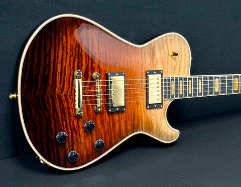 Knaggs Guitars - Influence Kenai - Eric Steckel - Sandstorm #14 of 15 - T1 Maple Top - Gloss Nitro Finish - Ebony Fretboard with Sandstorm Inlays  - Full Maple Binding - Gold Hardware - Seymour Duncan "Candy" Pickups - OHSC