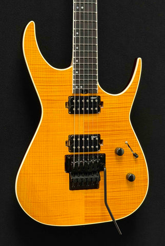 Dean Guitars - USA - Exile - Trans Amber Burst - Dean USA DMT CAT 5 Double Black Pickups - Floyd Rose Tremolo - Stainless Steel Jumbo Frets - Black Hardware - OHSC - Call for Best Price !!!