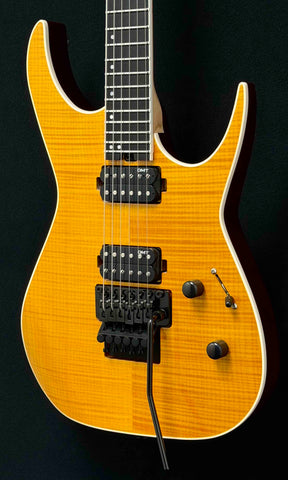 Dean Guitars - USA - Exile - Trans Amber Burst - Dean USA DMT CAT 5 Double Black Pickups - Floyd Rose Tremolo - Stainless Steel Jumbo Frets - Black Hardware - OHSC - Call for Best Price !!!