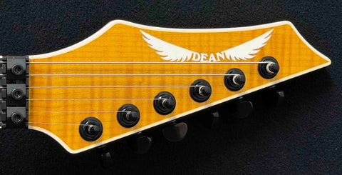 Dean Guitars - USA - Exile - Trans Amber Burst - Dean USA DMT CAT 5 Double Black Pickups - Floyd Rose Tremolo - Stainless Steel Jumbo Frets - Black Hardware - OHSC - Call for Best Price !!!