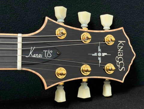 Knaggs Guitars - Influence Kenai - Eric Steckel - Sand Dune Burst - T2 Maple Top - Gloss Nitro Finish - Ebony Fretboard with Morning Star Inlays  - Full Maple Binding - Gold Hardware - Seymour Duncan "Candy" Pickups - OHSC