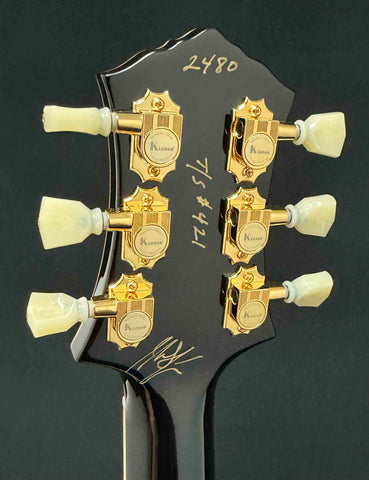 Knaggs Guitars - Influence Kenai - Eric Steckel - Sand Dune Burst - T2 Maple Top - Gloss Nitro Finish - Ebony Fretboard with Morning Star Inlays  - Full Maple Binding - Gold Hardware - Seymour Duncan "Candy" Pickups - OHSC