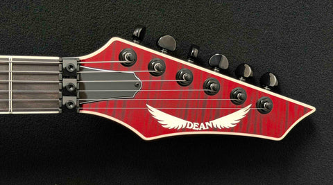 Dean Guitars - USA - Zero - Mahogany - Gloss Natural - Flame Top - Trans Red Burst - Fishman Fluence Pickups - OHSC