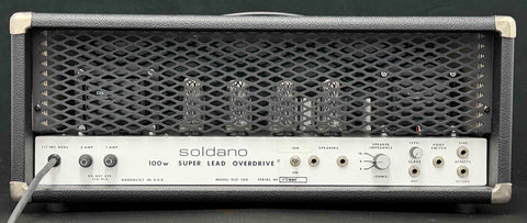 Soldano SLO-100 - 2007 - #1884 - 5 Option Head - Seattle, Washington Built - New and Biased Sovtek APEX Matched 5881/6L6WGC coin based tubes - New JJ ECC83S preamp tubes