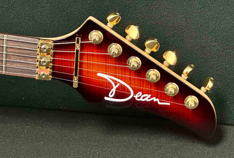 Dean Guitars - USA - 74 Custom - Flame Maple Top - Alder Body - Sunburst Gloss Finish - HSS - DMT Pickups - OHSC - Call for Best Price !!!