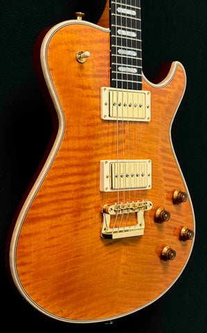 Knaggs Guitars - Influence - Kenai - T2 Top, Body, and Head Stock - Amber Nitro Gloss - Humbucker Size P90's - OHSC