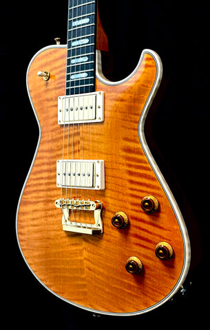 Knaggs Guitars - Influence - Kenai - T2 Top, Body, and Head Stock - Amber Nitro Gloss - Humbucker Size P90's - OHSC