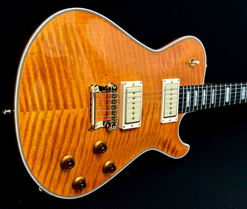 Knaggs Guitars - Influence - Kenai - T2 Top, Body, and Head Stock - Amber Nitro Gloss - Humbucker Size P90's - OHSC