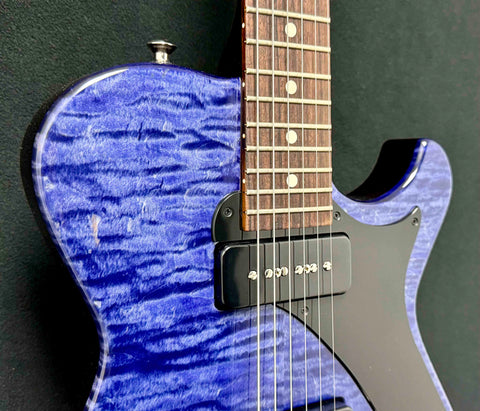 Knaggs Guitars - Influence - Kenai J - Purple Gloss Nitro - Maple Top - Mahogony Body and Neck - Ebony Headstock - Kluson Tuners - Nickel Hardware - Seymour Duncan P90's - OHSC