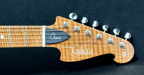 Knaggs Guitars - Influence Chena - Tobacco Burst - Gloss - Roast Swamp Ash Body - T2 Roasted Maple Neck, Fretboard, and Head Stock - BK Mules - Nickel Hardware - OHSC - Call for Best Price !!!-