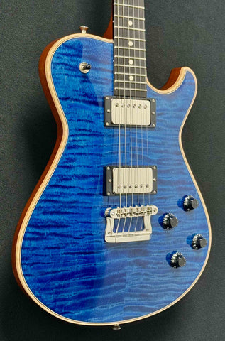 Knaggs Guitars - Influence Kenai - Ocean Blue - Gloss Nitro Finish - T2 Maple/Mahogany Body - Mahogany Neck -  Ebony Fretboard and Headstock - Bare Knuckle Mules Pickups - Nickel Hardware - OHSC - Call for Best Price !!!