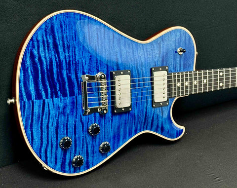 Knaggs Guitars - Influence Kenai - Ocean Blue - Gloss Nitro Finish - T2 Maple/Mahogany Body - Mahogany Neck -  Ebony Fretboard and Headstock - Bare Knuckle Mules Pickups - Nickel Hardware - OHSC - Call for Best Price !!!