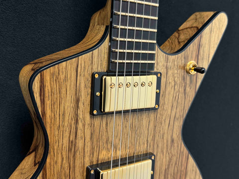 Dean Guitars - USA - Custom - Cadi - African Black Limba (KORINA) - Oil Finish - Seymour Duncan Jazz & Jeff Beck Pickups - Brass Nut - Slim "D" Neck Profile - Gold Hardware - OHSC