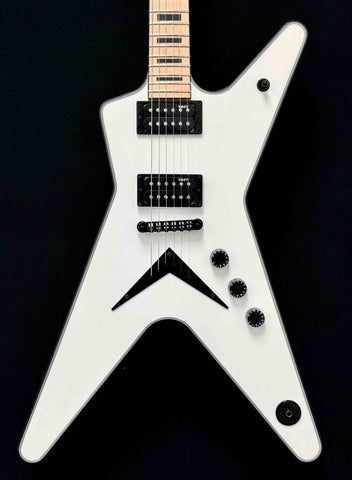 Dean Guitars - USA - ML - 2022 NAMM Prototype - Classic White - Mahogany Body - Maple Neck and Fretboard - Soft C to Soft V Neck Profile - USA DMT PIckups - Black Hardware - Block Inlays - Sperzel Locking Tuners - w/OHSC