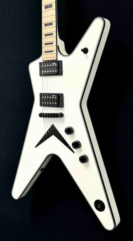 Dean Guitars - USA - ML - 2022 NAMM Prototype - Classic White - Mahogany Body - Maple Neck and Fretboard - Soft C to Soft V Neck Profile - USA DMT PIckups - Black Hardware - Block Inlays - Sperzel Locking Tuners - w/OHSC