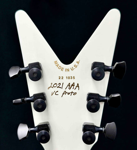 Dean Guitars - USA - ML - 2022 NAMM Prototype - Classic White - Mahogany Body - Maple Neck and Fretboard - Soft C to Soft V Neck Profile - USA DMT PIckups - Black Hardware - Block Inlays - Sperzel Locking Tuners - w/OHSC