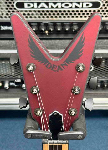 Dean Guitars - USA - AAA - V - 2022 NAMM Prototype - Metallic Red Satin - DMT Pickups - Black Hardware - Soft V to Soft C Neck Profile - OHSC