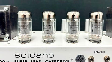 Soldano SLO-100 - 2004 - #1648 - with Depth Option - Seattle Washington Built - New and Biased Sovtek 5881/6L6WGC coin based tubes - New JJ ECC83S preamp tubes - New 1 and 5 amp Fast Blow fuses