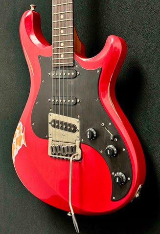 Knaggs Guitars - Severn Trem - SSS - Relic - Ferarri Red - Alder Body - Maple Neck - Seymour Duncan ATX-K Pickups - Gotoh Tuners - OHSC - Call for Best Price !!!