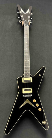 Dean Guitars - USA - ML - Classic Black - Patents Pending - Silver and Brass Hardware - DiMarzio Super Distortion Pickups - Abalone Dot Inlays - w/OHSC