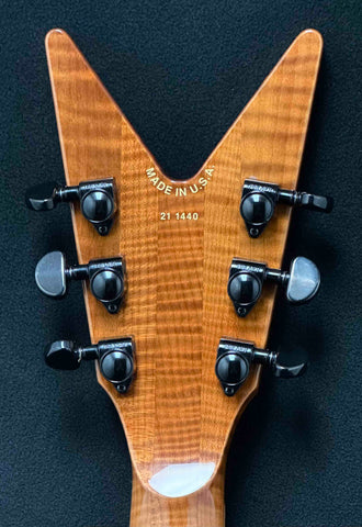 Dean Guitars - USA - Cadi Floyd Custom - Flame Maple - Trans Tiger Eye - Scrape Flame Maple Binding - Roasted Flame Maple Neck - FIshman Fluence Modern Black Nickel Pickups - w/OHSC