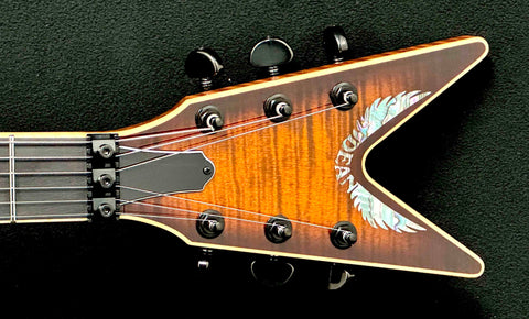 Dean Guitars - USA - Cadi Floyd Custom - Flame Maple - Trans Tiger Eye - Scrape Flame Maple Binding - Roasted Flame Maple Neck - FIshman Fluence Modern Black Nickel Pickups - w/OHSC