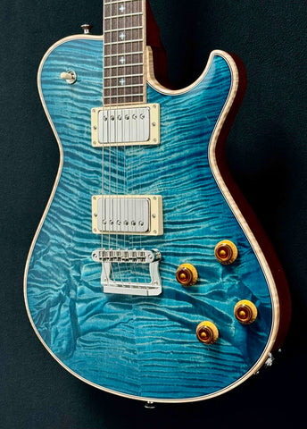Knaggs Guitars - Influence Series - Kenai - 15th Anniversary Navajo Sun - Turquoise/Beach Burst - Gloss Nitro - T1 Maple Top - Mahogany body - Nickel Hardware - Bare Knuckle Mule Pickups - OHSC - Call for Best Price !!!