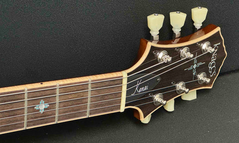 Knaggs Guitars - Influence Series - Kenai - 15th Anniversary Navajo Sun - Turquoise/Beach Burst - Gloss Nitro - T1 Maple Top - Mahogany body - Nickel Hardware - Bare Knuckle Mule Pickups - OHSC - Call for Best Price !!!